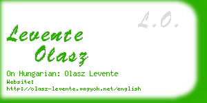 levente olasz business card